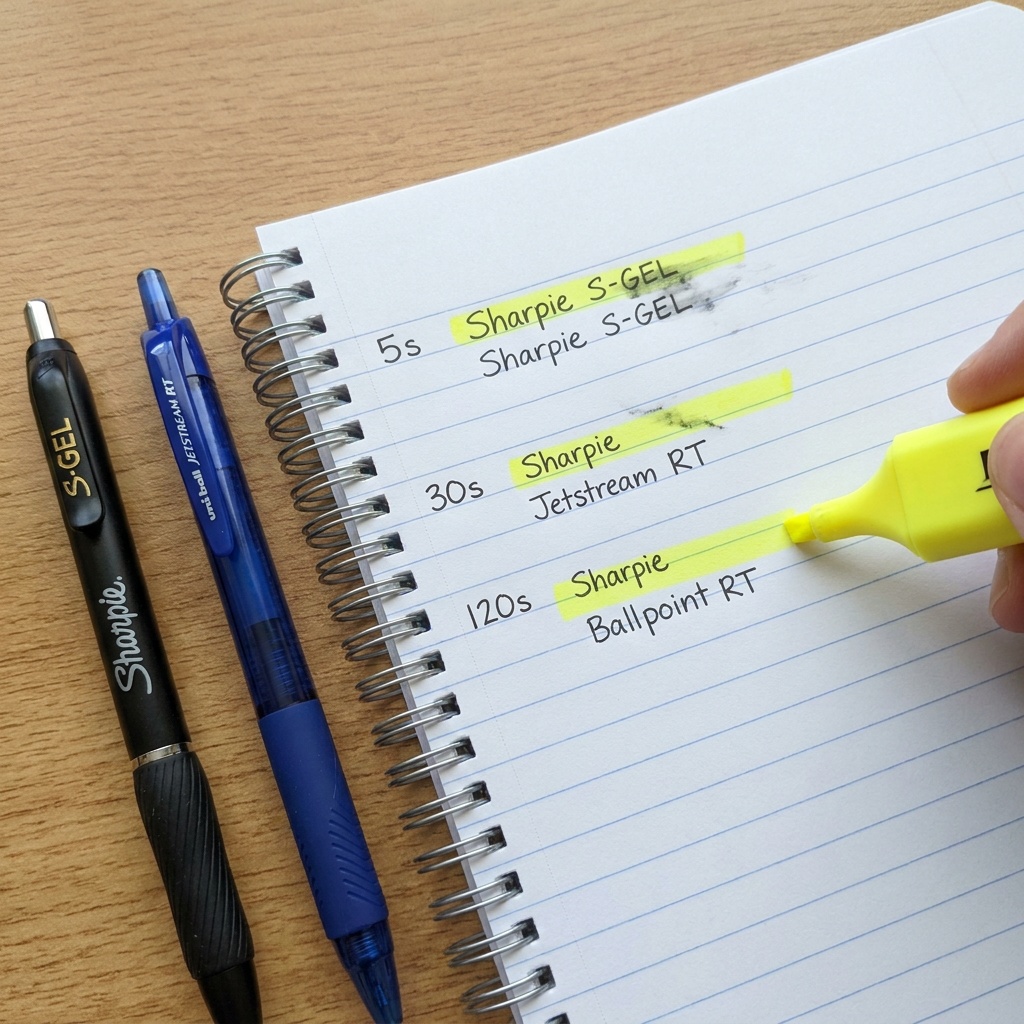 Drying and highlighters: a simple 3-step check (5–30–120 seconds)