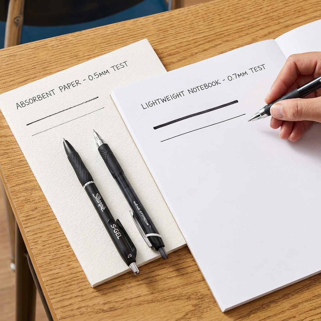 When tip size and paper quality flip the liquid gel pen vs ballpoint result