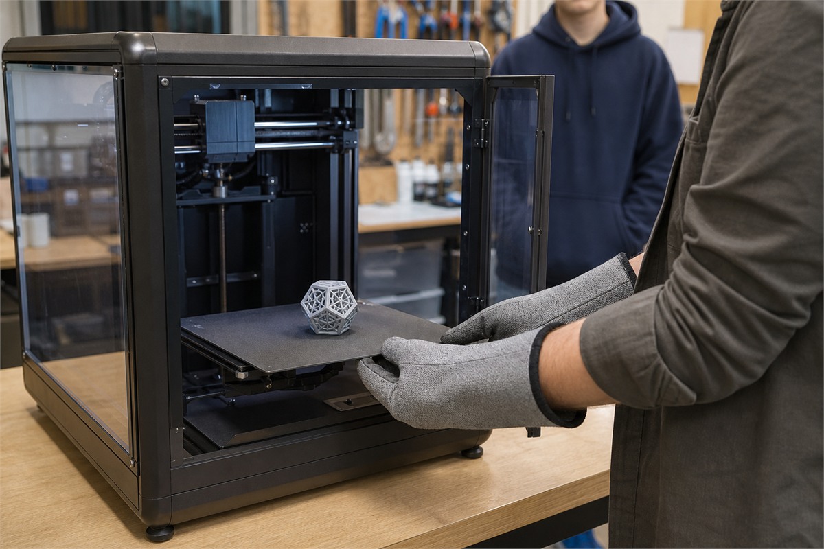Between Two Classes: A Clean 3D-Printer Handoff in the School Makerspace